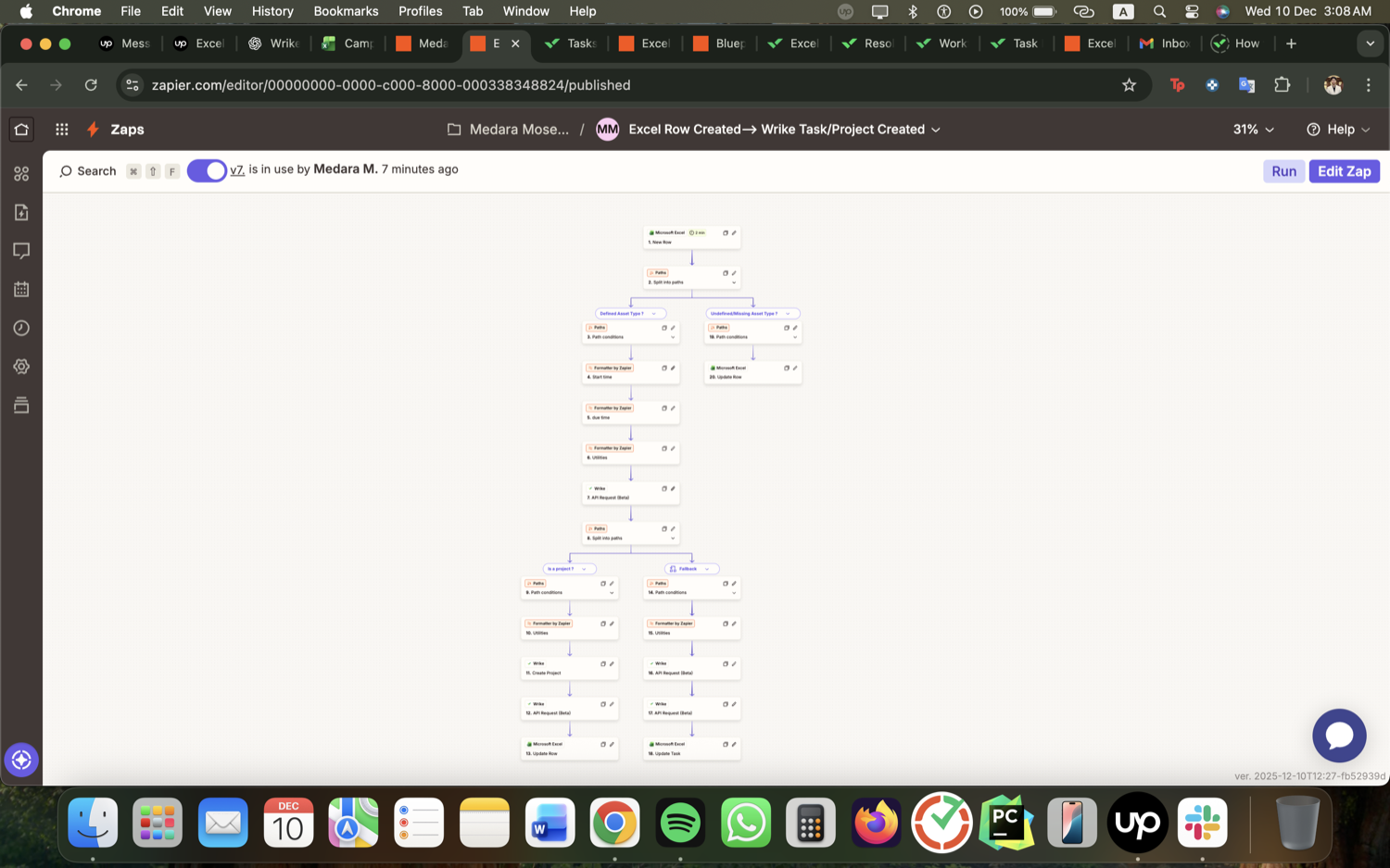 Excel to Wrike Project & Task Automation (Zapier) screenshot 2